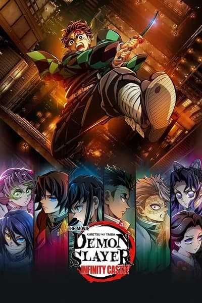 โปสเตอร์หนัง ดาบพิฆาตอสูร ภาคปราสาทไร้ขอบเขต Demon Slayer Kimetsu no Yaiba Infinity Castle