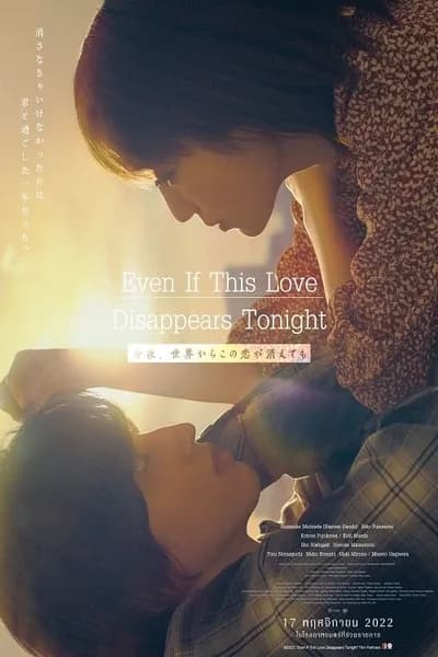 โปสเตอร์หนัง คืนฝันก่อนฉันลืมเธอ Even if This Love Disappears from the World Tonight