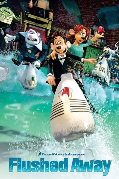 โปสเตอร์หนัง หนูไฮโซ ขอเป็นฮีโร่สักวัน Flushed Away