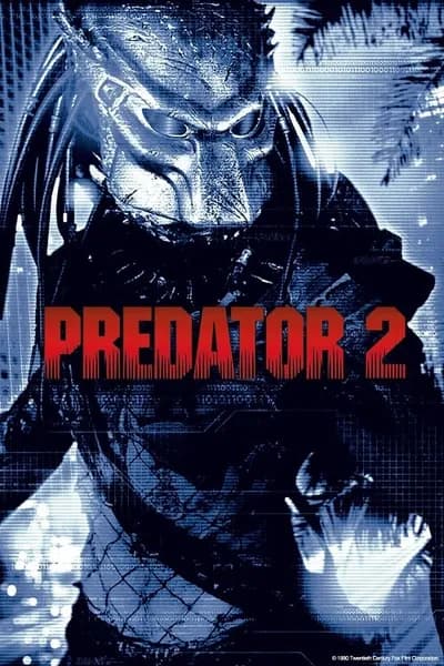 โปสเตอร์หนัง คนไม่ใช่คน 2 บดเมืองมนุษย์ Predator 2