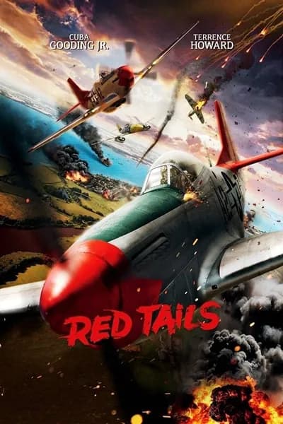 โปสเตอร์หนัง สงครามกลางเวหาของเสืออากาศผิวสี Red Tails