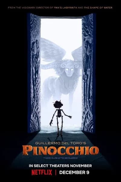 โปสเตอร์หนัง พิน็อกคิโอ หุ่นน้อยผจญภัย โดยกีเยร์โม เดล โตโร Guillermo del Toro’s Pinocchio