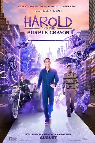 โปสเตอร์หนัง แฮโรลด์กับสีเทียนมหัศจรรย์ Harold and the Purple Crayon