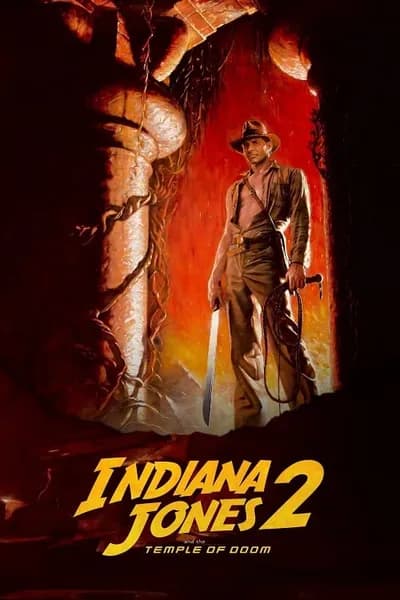 โปสเตอร์หนัง ขุมทรัพย์สุดขอบฟ้า 2 ถล่มวิหารเจ้าแม่กาลี Indiana Jones 2