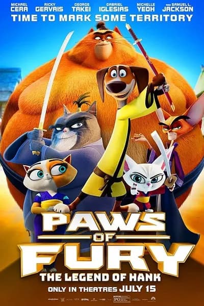 โปสเตอร์หนัง อุ้งเท้าพิโรธ ตำนานของแฮ้งค์ Paws of Fury The Legend of Hank